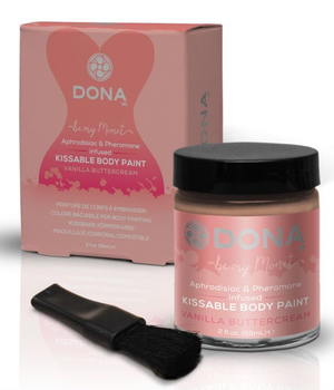 Съедобный крем для рисования на теле с афродизиаками и феромонами System JO DONA Kissable Body Paint (16843000000000000)
