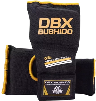 Rękawice owijki Bushido ARK-100017A S/M Black/Gold (5902539012064)