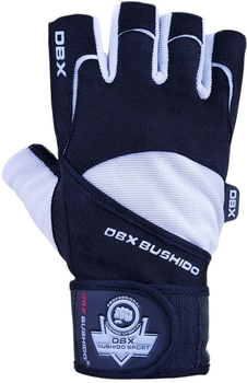 Rękawiczki do fitnessa Bushido GRIP-X WG-162 L Black/White (5902539012774)