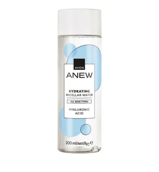 Увлажняющая мицеллярная вода Avon Anew с гиалуроновой кислотой и витамином B3 Hidrating Micellar Water Hialuronic Acid 200 мл