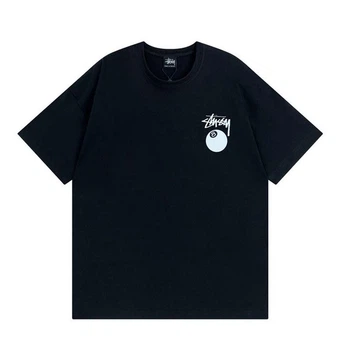 Футболка Stussy 8 Ball oversize цвет чёрный, Размер M