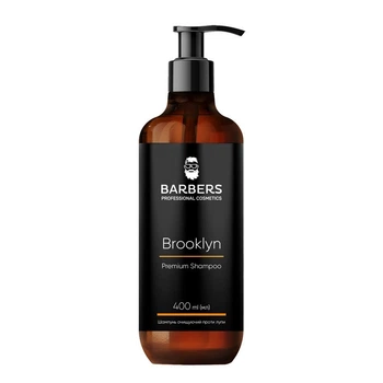 Шампунь для чоловіків Barbers Brooklyn проти лупи, 400 мл (734916)