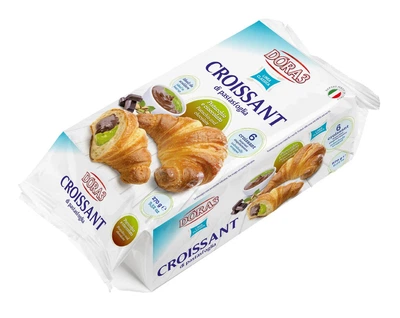 Круасани Dora 3 з фісташковошоколадним кремом, 6 х 45г, 270г