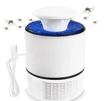 Лампа-ловушка уничтожитель комаров, мошек и насекомых Mosquito Killer Lamp USB 5Вт белый цвет