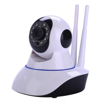 IP камера поворотная для видеонаблюдения, WI-FI, удаленный доступ, ночная съемка, белый цвет