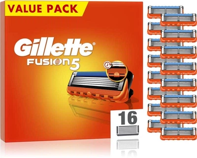 Сменные картриджи для бритья (лезвия кассеты) мужские Gillette Fusion 5 16 шт