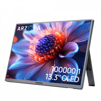 Портативний монітор Arzopa a3c Pro grey + Чохол 13.3" 1920x1080 60 Гц oled