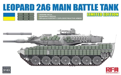 Збірна модель 1/35 Танк Leopard 2А6 Україна (обмежена серія) RFM RM-5103