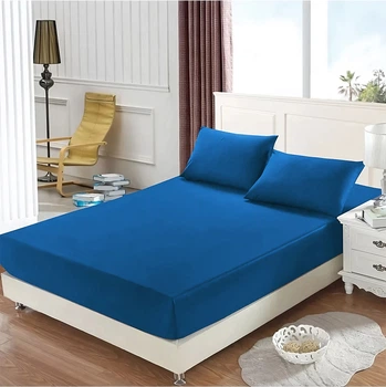 Набір Good-Dream Простирадло на резинці 80х200 см + 2 наволочки 50х70 см сатин Blue (GDBSSB080200)