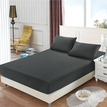 Набор Good-Dream Простынь на резинке 160х200 см + 2 наволочки 50х70 см сатин Grey (GDBSSG160200)