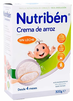 Kaszka ryżowa dla dzieci Nutribn Gluten Free Rice Cream 300 g (8430094056065)