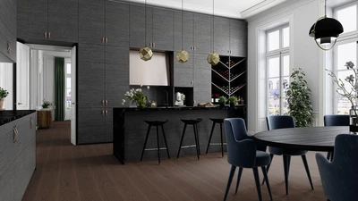 Паркетная доска Floor`360 Дуб BRAZILIAN BROWN Animoso 1-полосная Лак