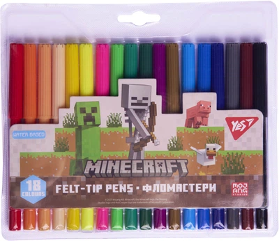 Фломастеры YES Minecraft 18 цветов (650569) (5056574447081)