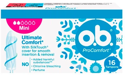 Тампони o.b. ProComfort Mini 16 шт (3574660192063/3574661329833)