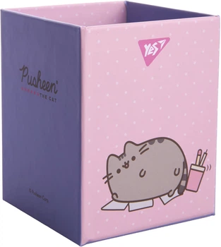Стакан для письменных принадлежностей Yes Pusheen Картон 8х8х10 см (708333) (5056574450418)