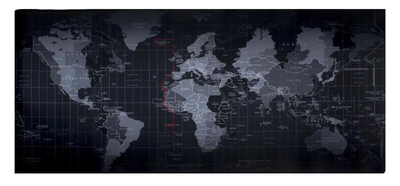Коврик для мышки Карта мира 900*400*3мм World Map для ПК