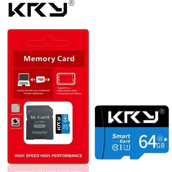 Карта памяти KRY MicroSDXC Smart Card A1 64GB Class 10 90MB/S + SD адаптер 587