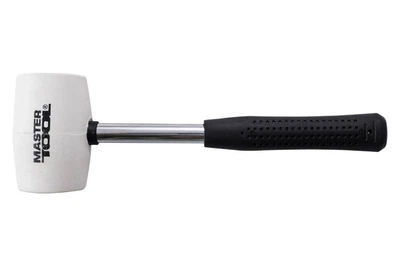 Киянка Mastertool 450 г х 60 мм белая резина ручка металл (02-1312)