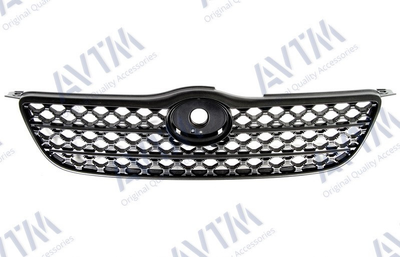 Решетка радиатора AVTM Toyota Corolla 02-04 SD UN EUR черная Тойота Королла АМ0037752