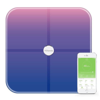 Ваги підлогові електронні Yolanda Body Fat Composition Wifi&Bluetooth Gradient Fuchsia (CS20CG)