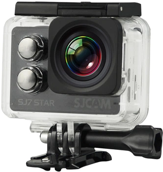 Відеокамера SJCAM SJ7 STAR Black Багатофункціональна З Wi-Fi модулем Зйомка під водою Спортивна З аквабоксом Ударостійка Для екстриму (BBF-13)
