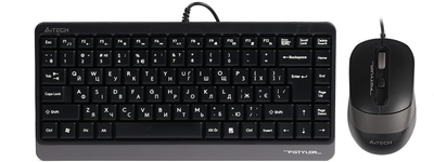 Комплект проводной A4Tech Fstyler F1110 Grey (4711421987547)