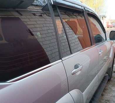 Наружняя окантовка стекол (6 шт) для Toyota Land Cruiser Prado 120, нержавейка Omsa, аксессуары для Prado