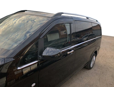 Mercedes Vito/V-Class 8 шт. нижние молдинги стекол (нержавеющая сталь) для 1 боковой дверки