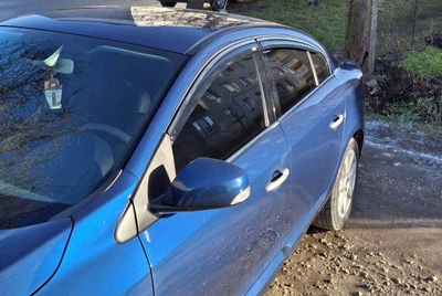 Хромированные ветровики (4 шт, Niken) для Renault Fluence 2009-2016 гг.