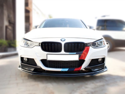 Губа под передний бампер для BMW 3 F30/31/34 2012-2019 M-Performance, черная