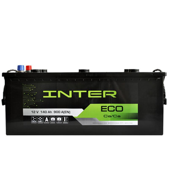 Автомобільний акумулятор INTER Eco 140Ah 900A