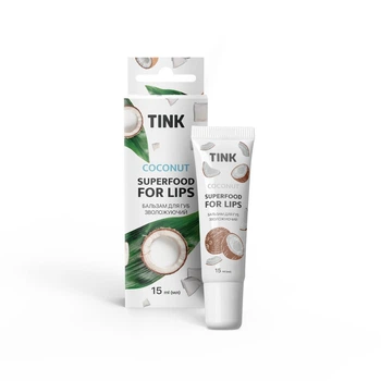 Зволожуючий бальзам для губ Tink Coconut, 15 мл (289317)