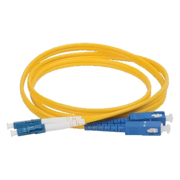 Патч-корд оптический GreenVision SC UPC-LC UPC SM 3M армированные разъемы