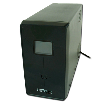 Джерело безперебійного живлення ДБЖ EnerGenie EG-UPS-033 1200VA 720W LCD USB Metal Black