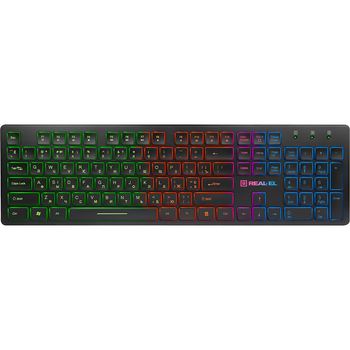 Клавіатура REAL-EL Comfort 7070 Backlit Black (EL123100018) [128764]