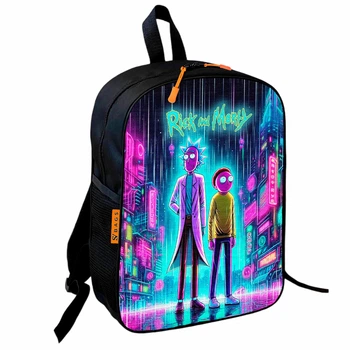 Рюкзак школьный детский 36х27см Рик и Морти "Rick and Morty" для мальчика (0948)