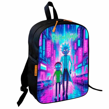 Рюкзак школьный детский 36х27см Рик и Морти "Rick and Morty" для мальчика (0947)