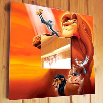 Декоративное зеркало "Мультфильм Король Лев. The Lion King" сувенир ребенку, фанатам Дисней, украшение детской комнаты, спальни