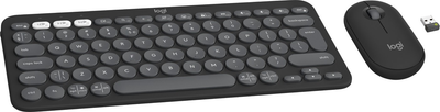 Zestaw bezprzewodowy Logitech Pebble 2 Combo Tonal Graphite (920-012239)