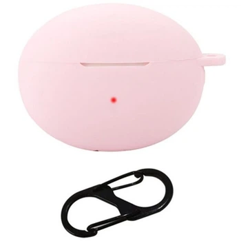 Силиконовый чехол Deexe Silicone Case (FH) для Huawei FreeBuds 6i - Pink