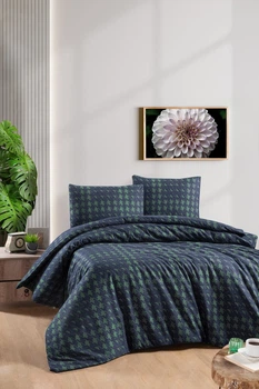 Комплект постельного белья First Choice Flanel 160×220 см Sadora Navy Blue
