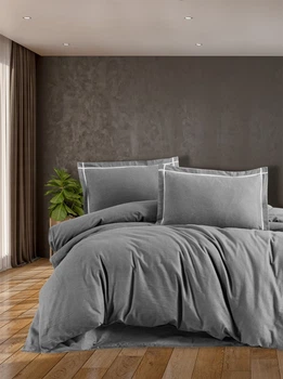 Комплект постельного белья First Choice Flanel 160×220 см Soprano Grey