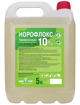 Норофлокс 10% O.L.KAR. для птиці 5л (енрофлоксацин)