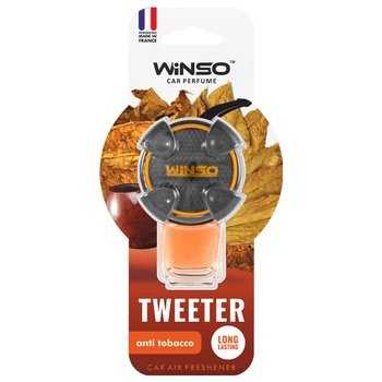 Ароматизатор Winso Tweeter Anti Tobacco 8мл для автомобіля антидимний освіжувач парфумований повітря (LD-BN_33A)