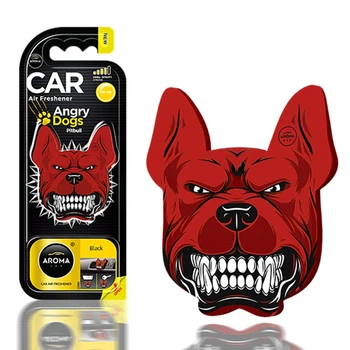 Ароматизатор Aroma Car Angry Dogs Black для автомобиля подвесной освежитель воздуха с приятным ароматом для водителя и пассажиров (LO-TH_11C)