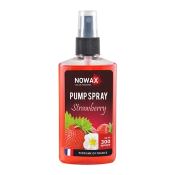 Ароматизатор Nowax Pump Spray Strawberry 75ml жидкий освежитель воздуха для автомобиля и дома ароматизатор ягодный (IO-JU_22B)