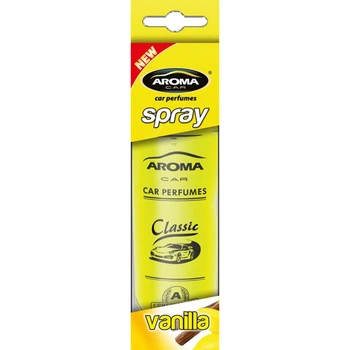 Ароматизатор Aroma Car Spray Classic Vanilla 50ml для автомобиля освежитель воздуха с ванильным ароматом (LO-TH_11C)