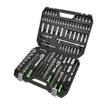 Профессиональный набор инструментов Winso Pro 150ед 1/2" 1/4" 3/8" для ремонта автомобилей набор ключей и головок (IO-JU_22B)