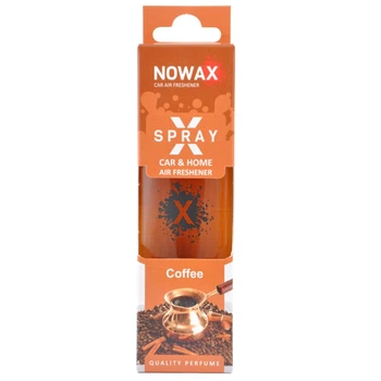Ароматизатор Nowax X Spray Coffee для автомобиля универсальный освежитель воздуха с распылителем для нейтрализации запахов (LD-BN_33A)