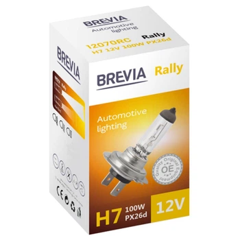 Галогеновая лампа Brevia H7 12V 100W PX26d для автомобилей замена штатного освещения фары галогеновые (IO-JU_22B)